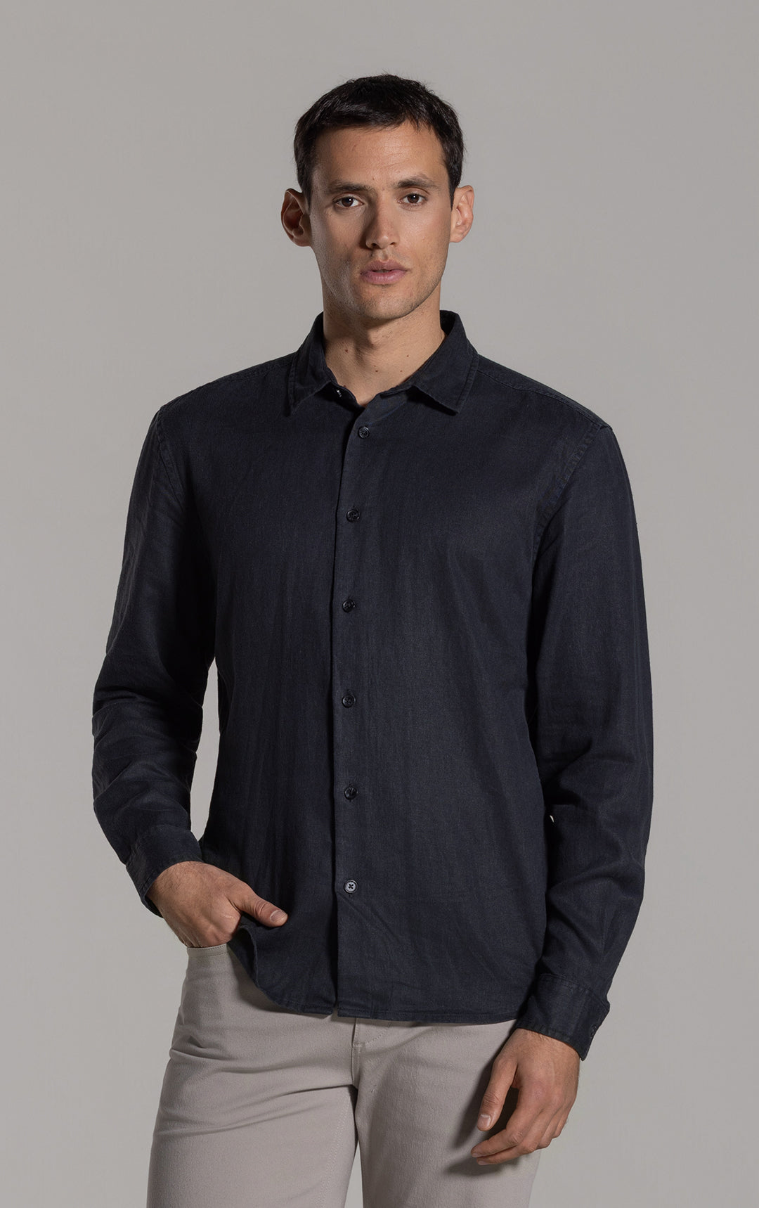 HEMP TENCEL LAUNDERED SHIRT