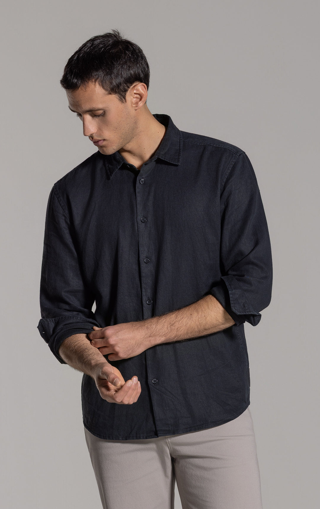 HEMP TENCEL LAUNDERED SHIRT