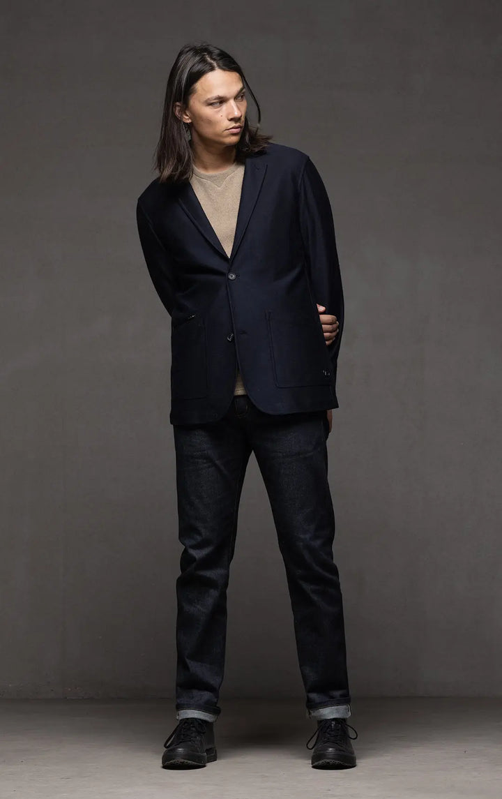 ITALIAN STRETCH WOOL BLAZER 0