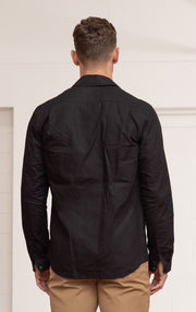 WAXED COTTON ZIP SHACKET