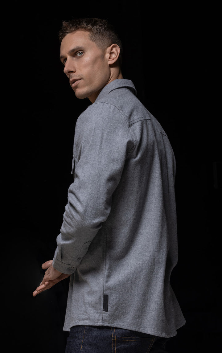 COTTON FLANNEL OVERSHIRT