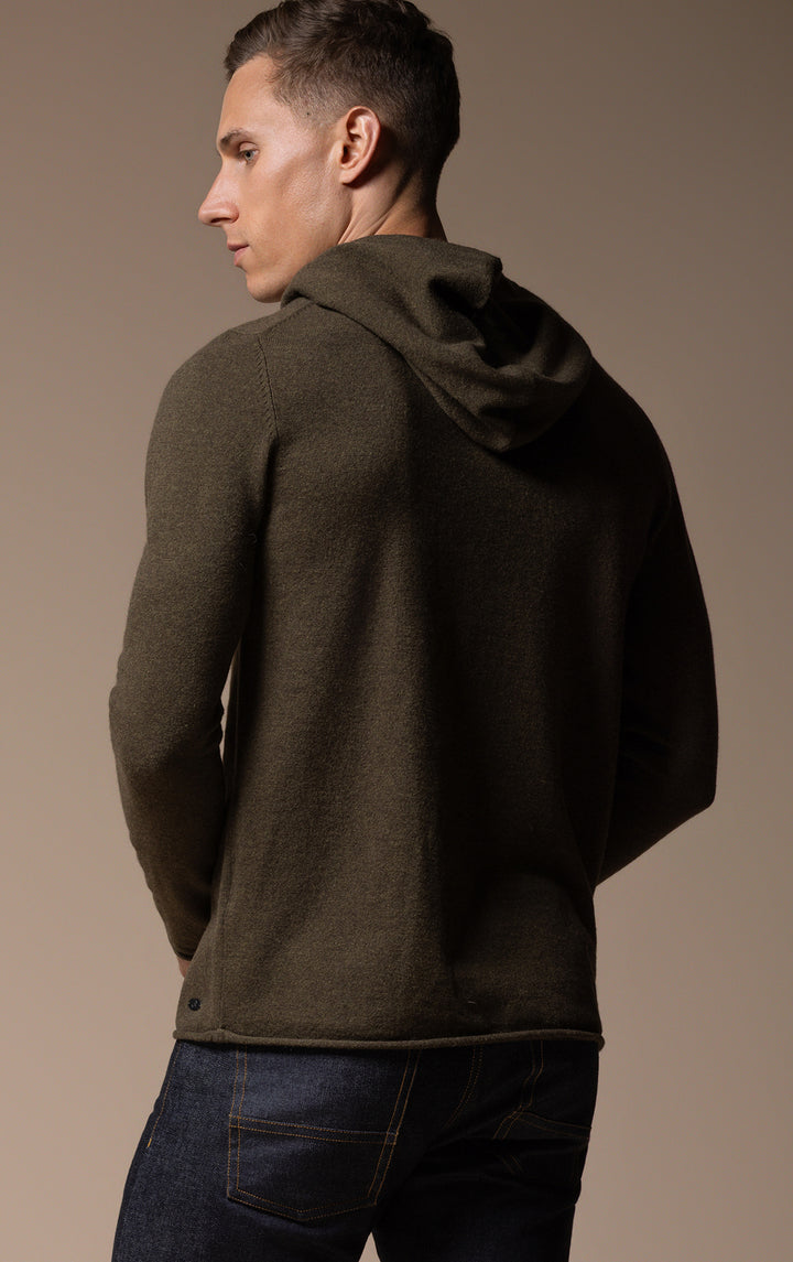 12GG BRUSHED MERINO HOODY