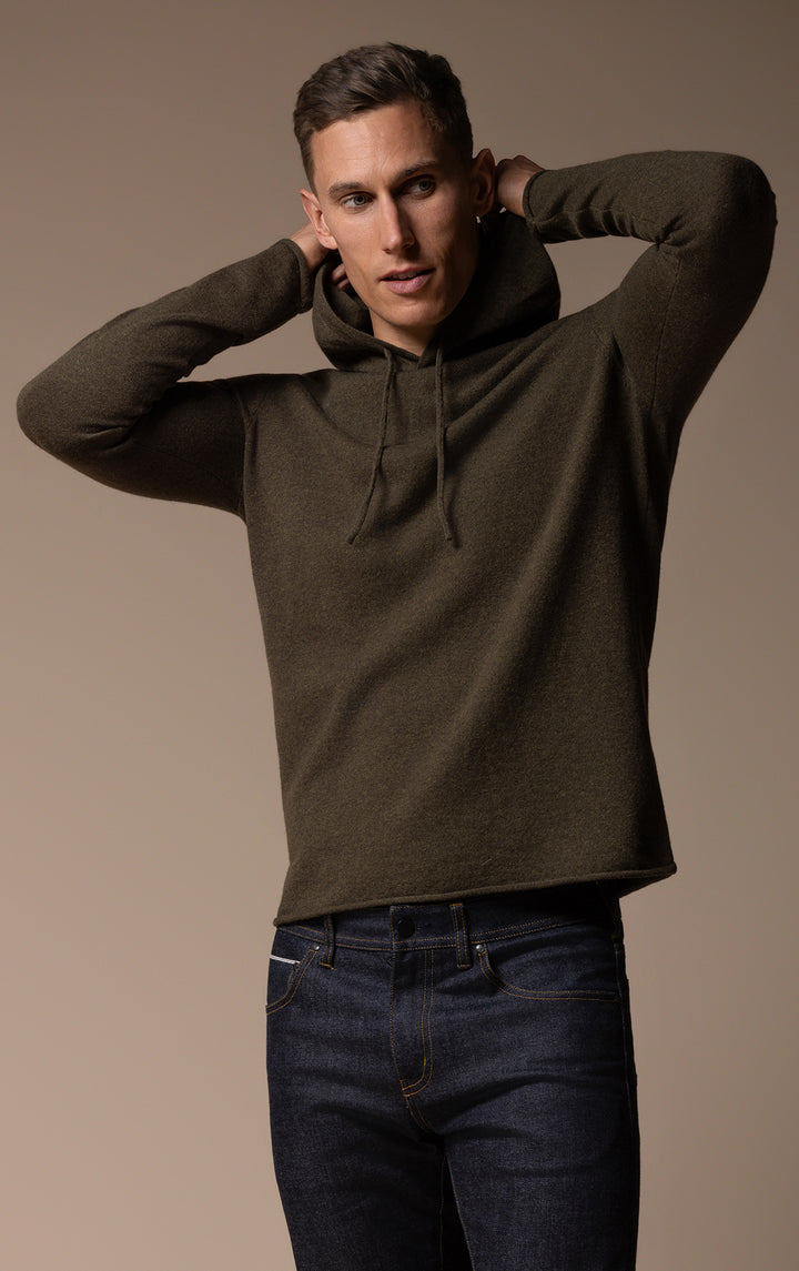 12GG BRUSHED MERINO HOODY