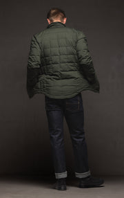 WOOL BLEND QUILTED SHACKET