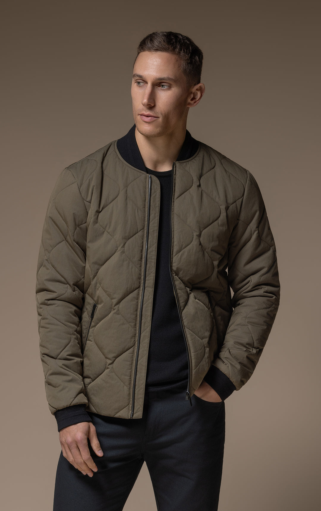 QUILTED BOMBER