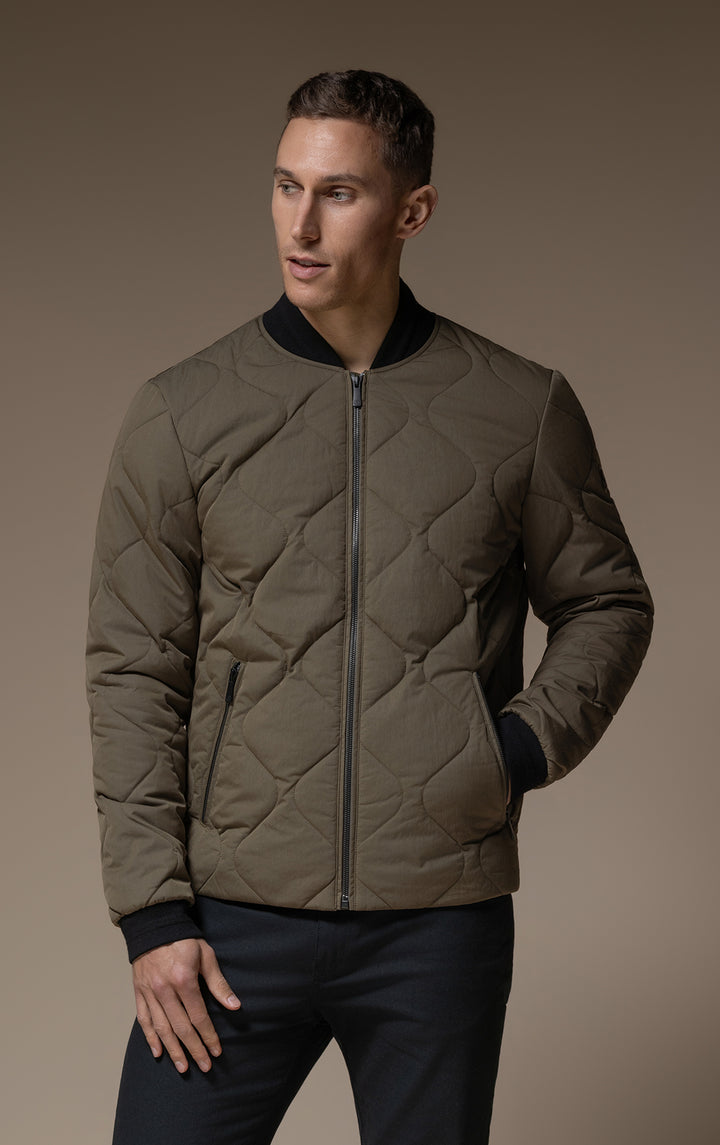 QUILTED BOMBER