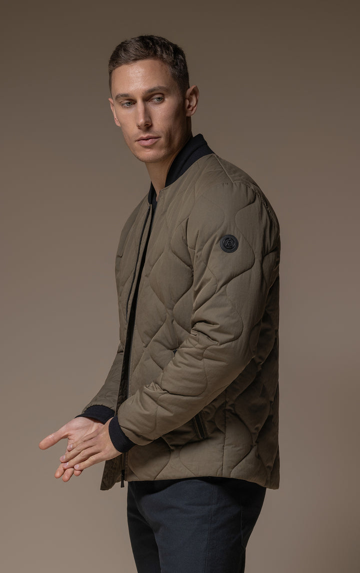 QUILTED BOMBER