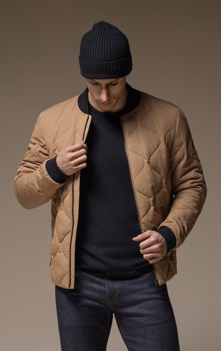 QUILTED BOMBER