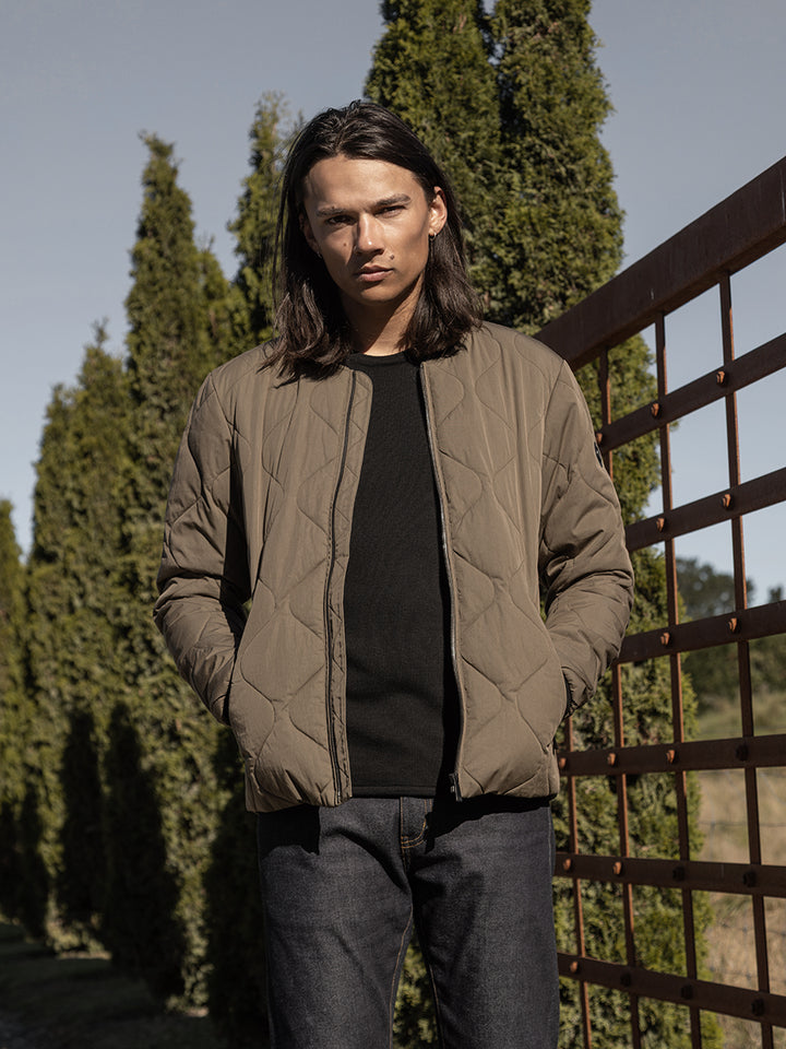 QUILTED BOMBER - CLEARANCE