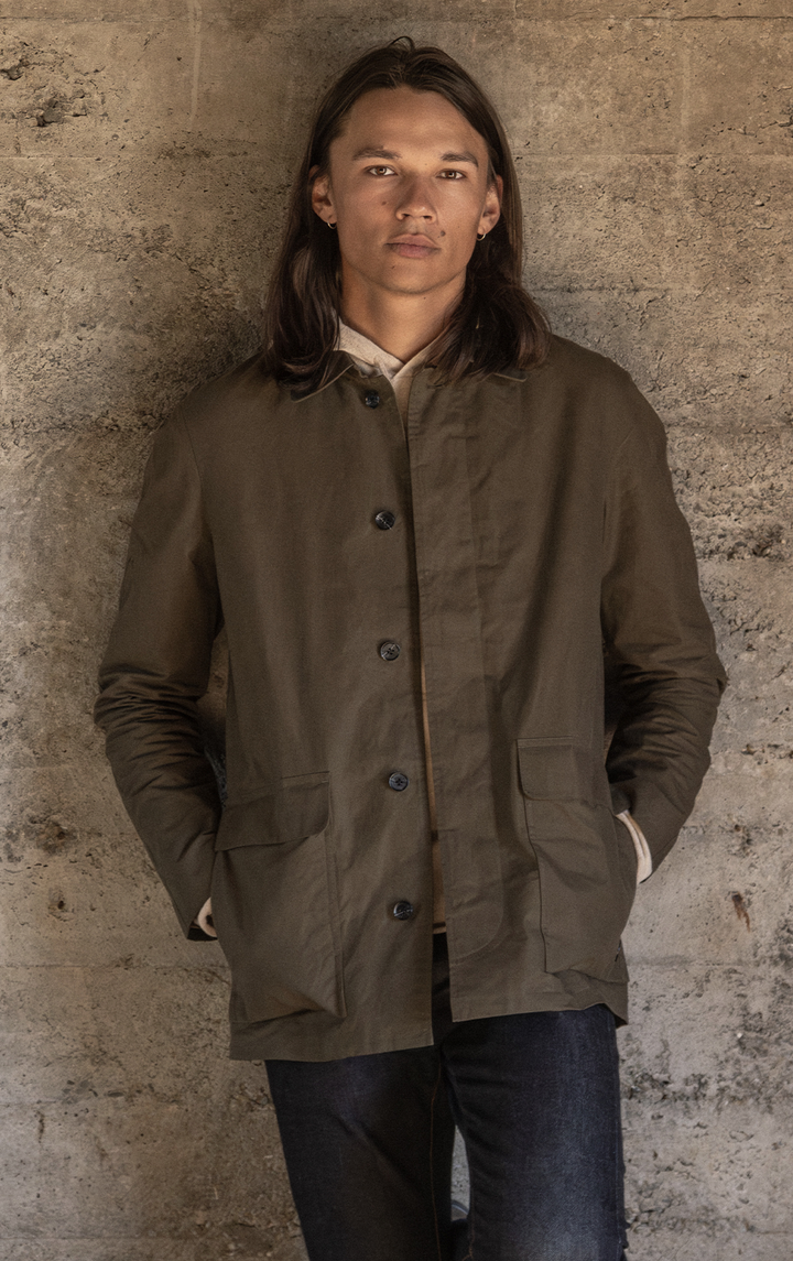 WAXED COTTON MAC