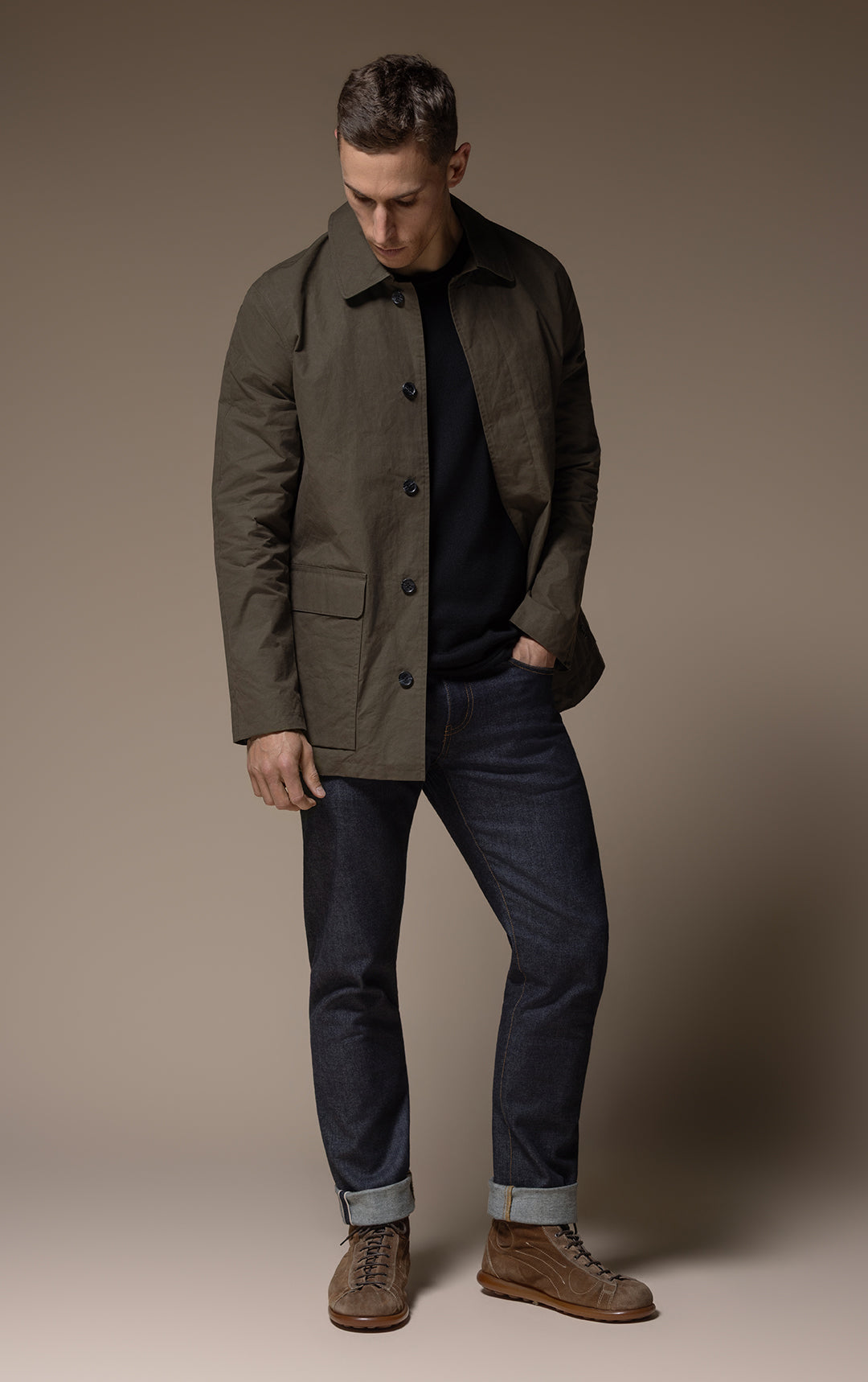 WAXED COTTON MAC