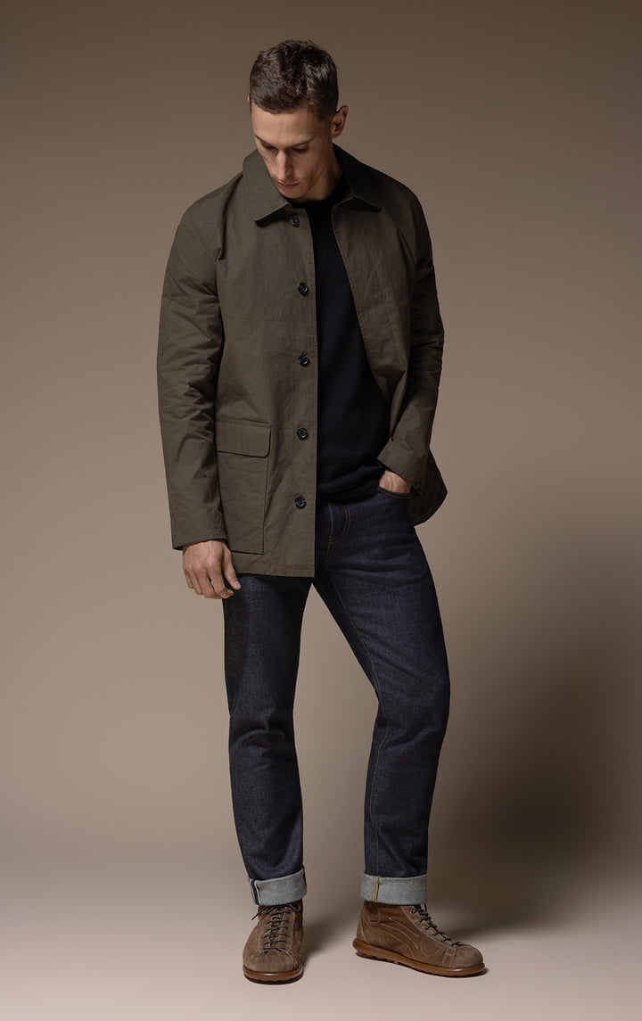 WAXED COTTON MAC