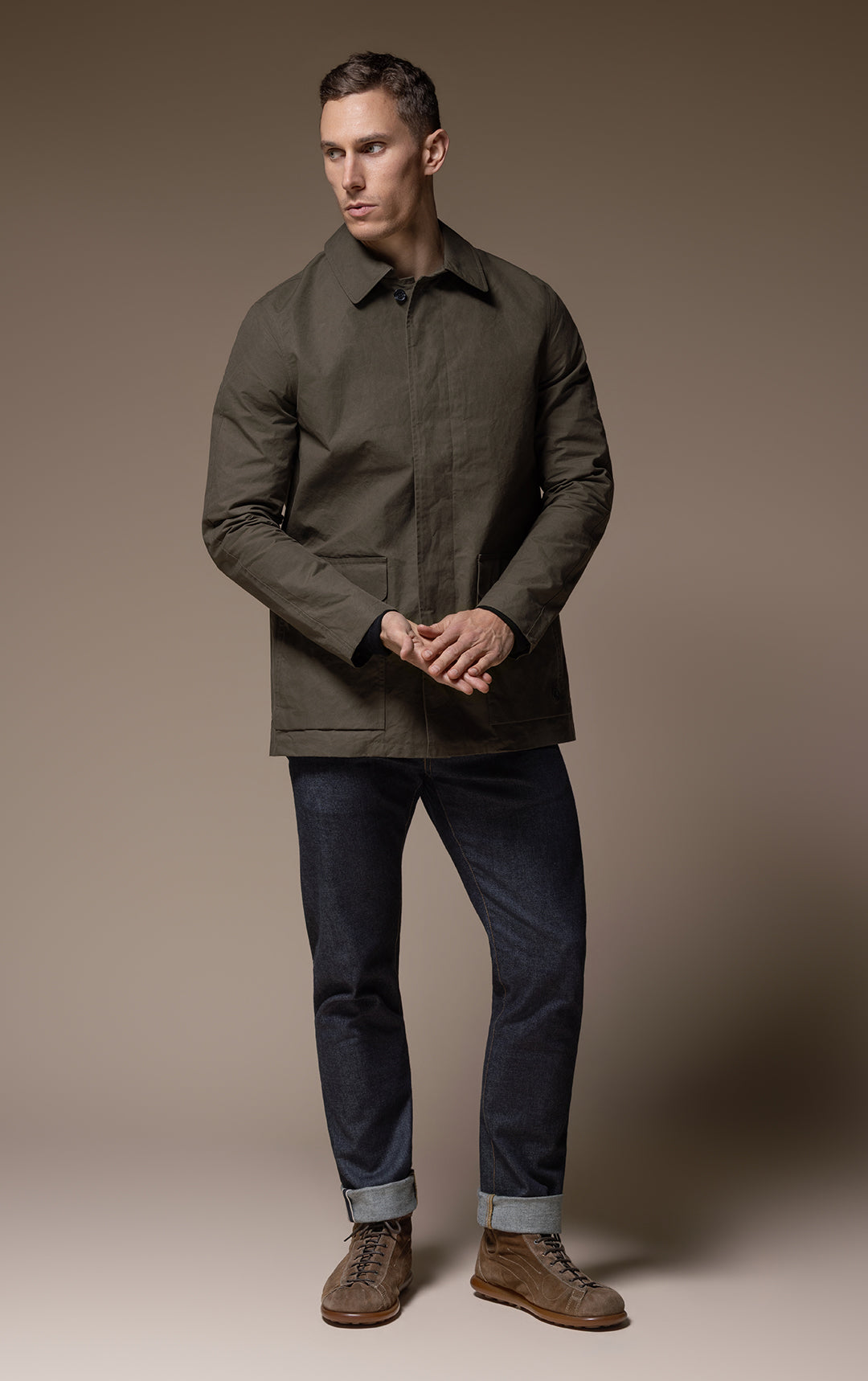 WAXED COTTON MAC