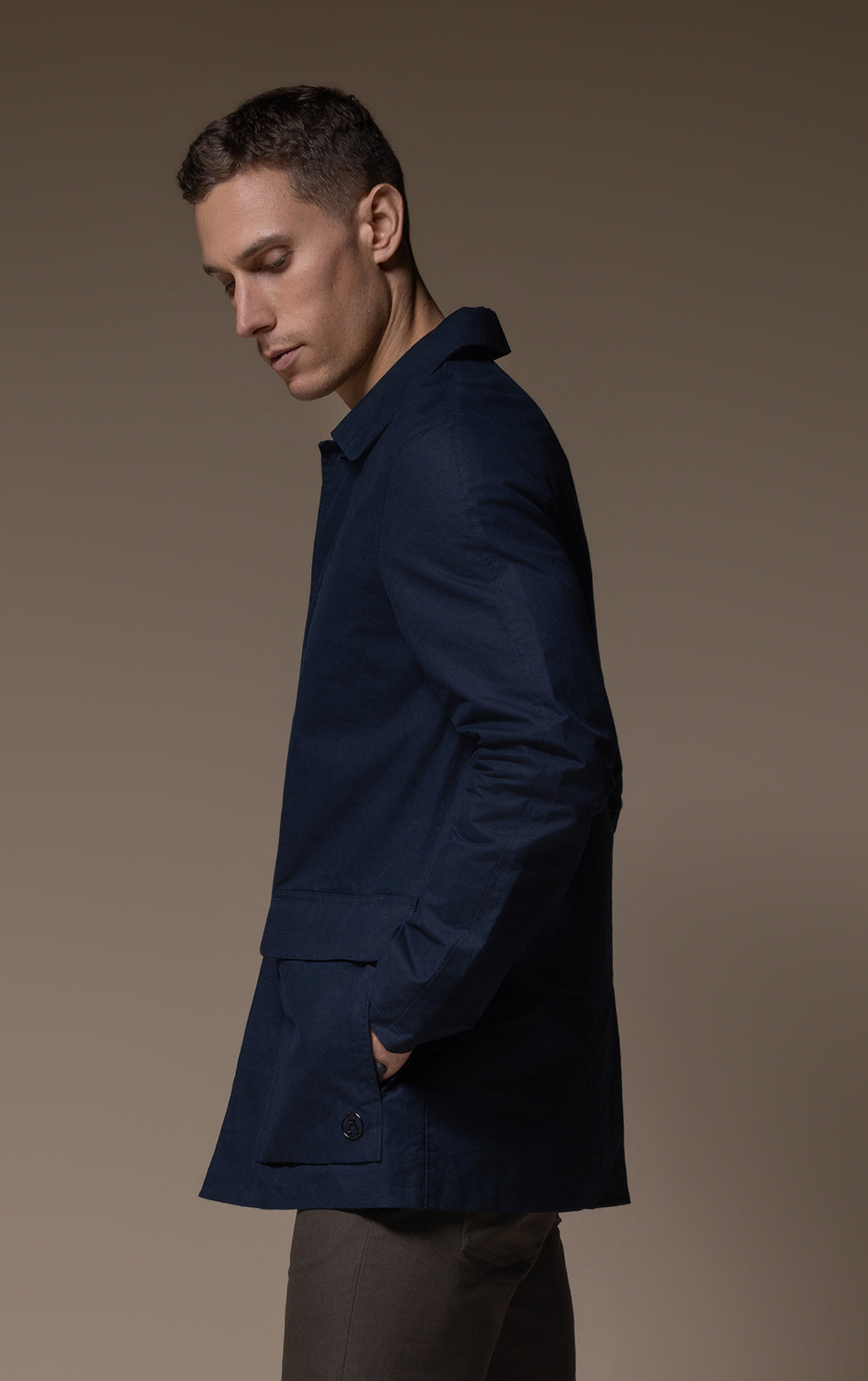 WAXED COTTON MAC