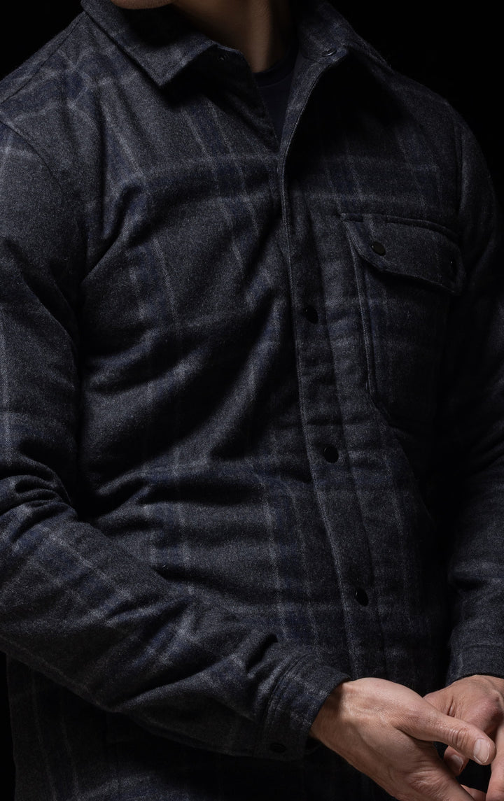 PRIMALOFT PLAID SHACKET - CLEARANCE