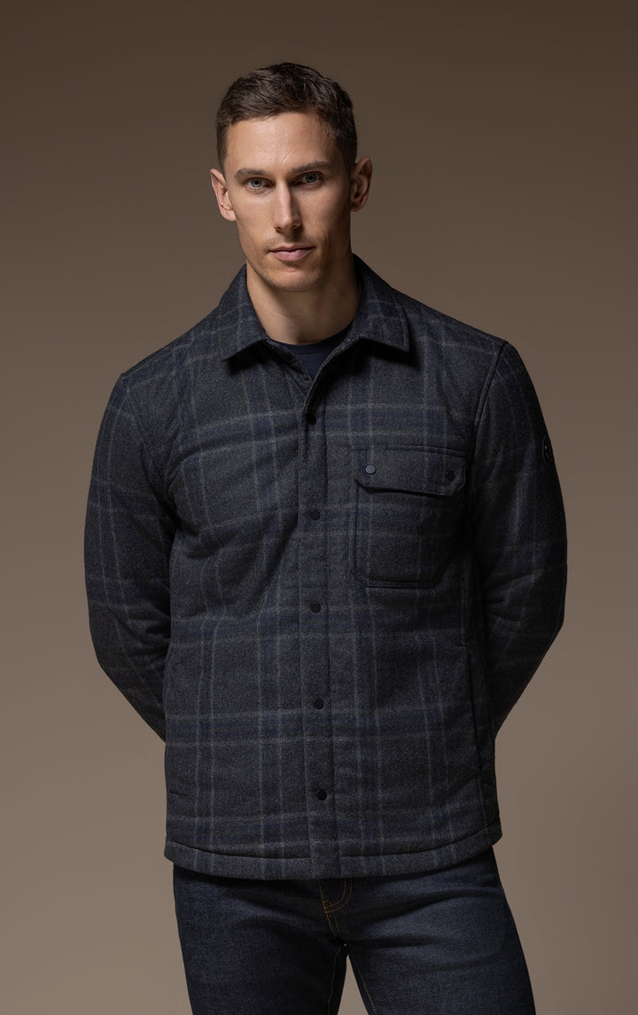 PRIMALOFT PLAID SHACKET