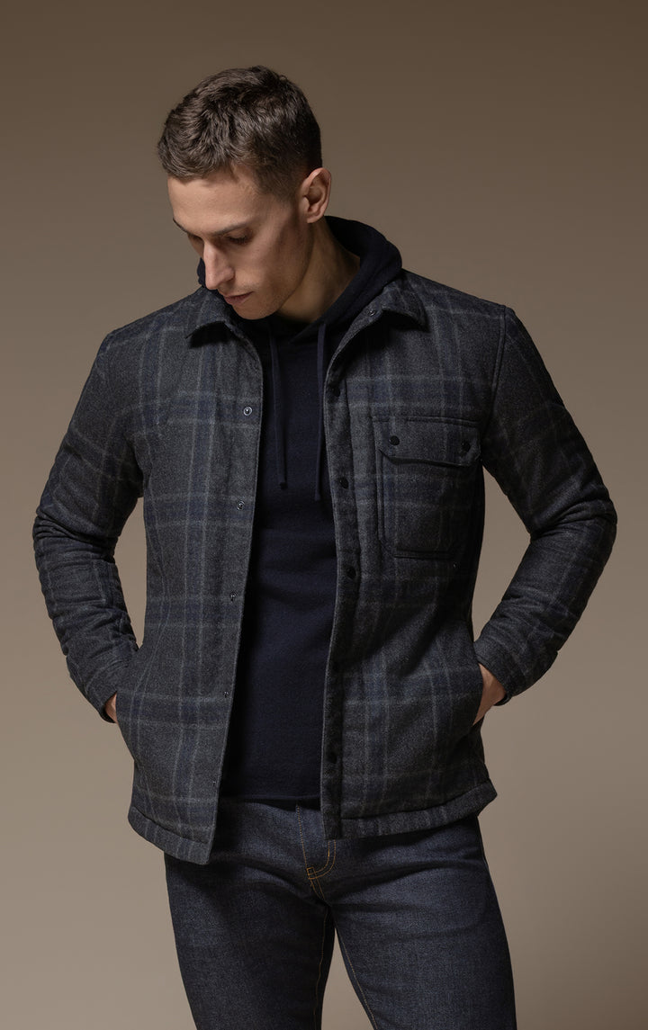 PRIMALOFT PLAID SHACKET