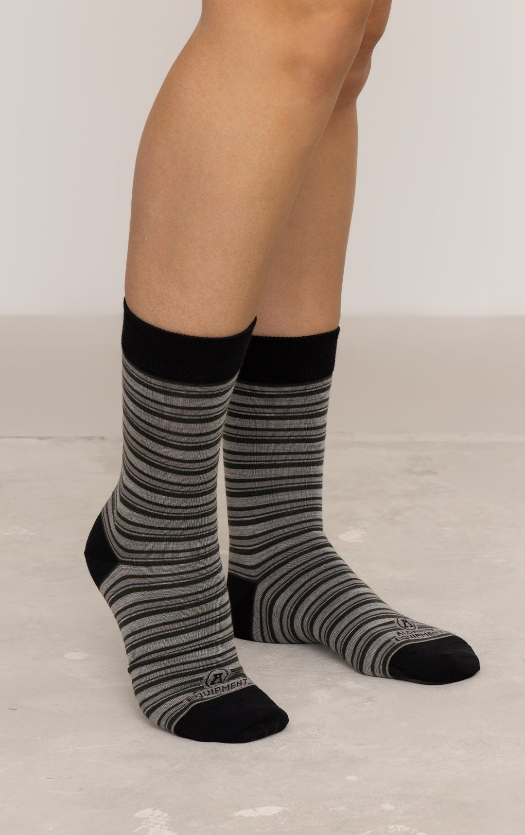 MERINO DRESS SOCK - MULTISTRIPE