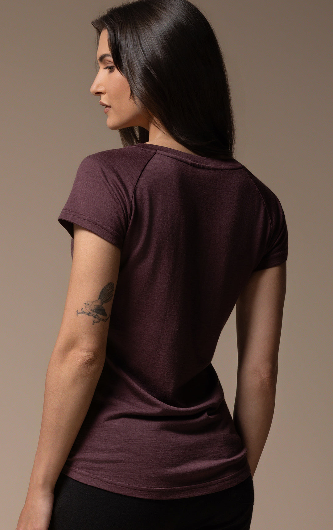 180GSM MERINO CAP SLEEVE TEE