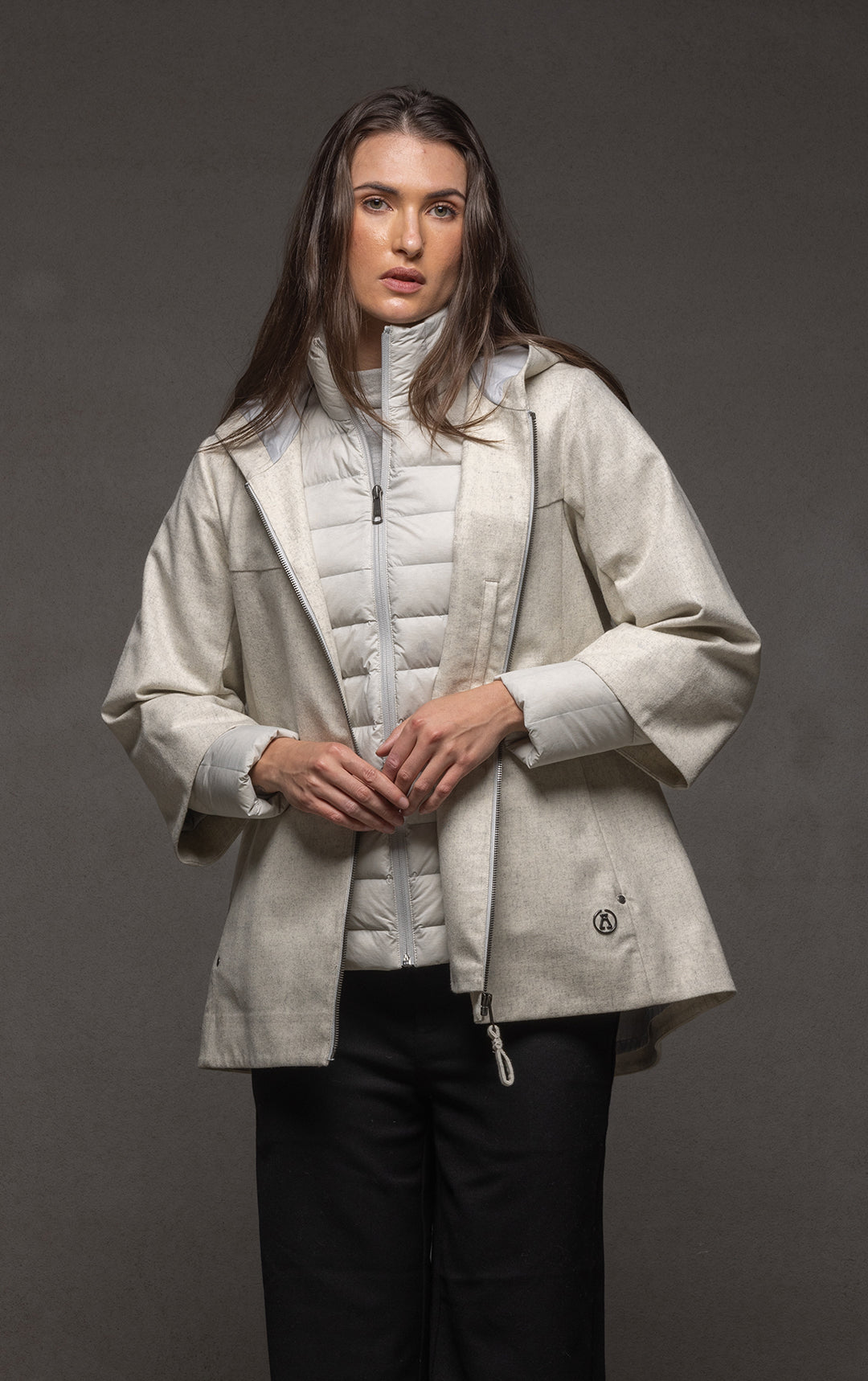 Gray Swing Coat Fleece Swing Coat Plus Size Plus Size Wool Swing