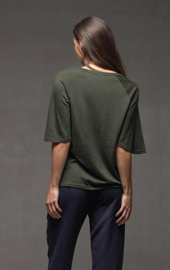 180G MERINO FLUTTER SLEEVE TEE