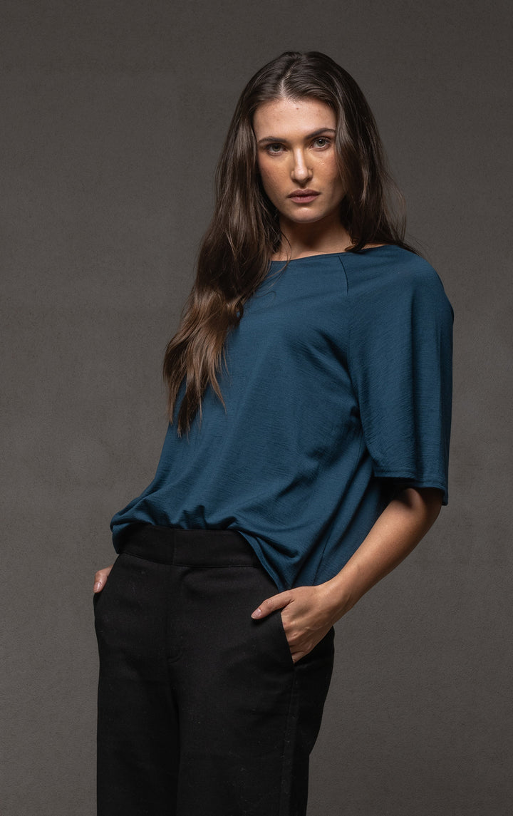 180G MERINO FLUTTER SLEEVE TEE