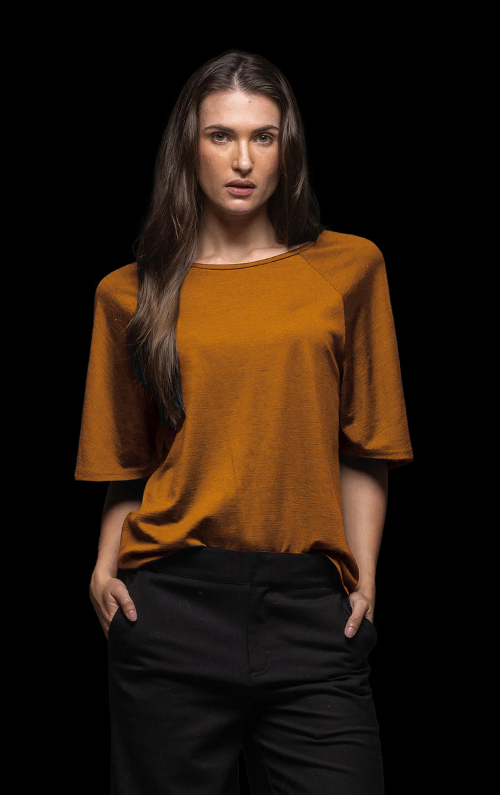 180G MERINO FLUTTER SLEEVE TEE