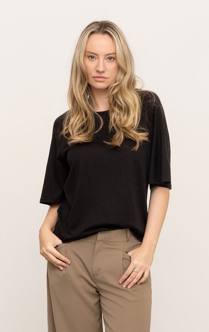 180G MERINO FLUTTER SLEEVE TEE