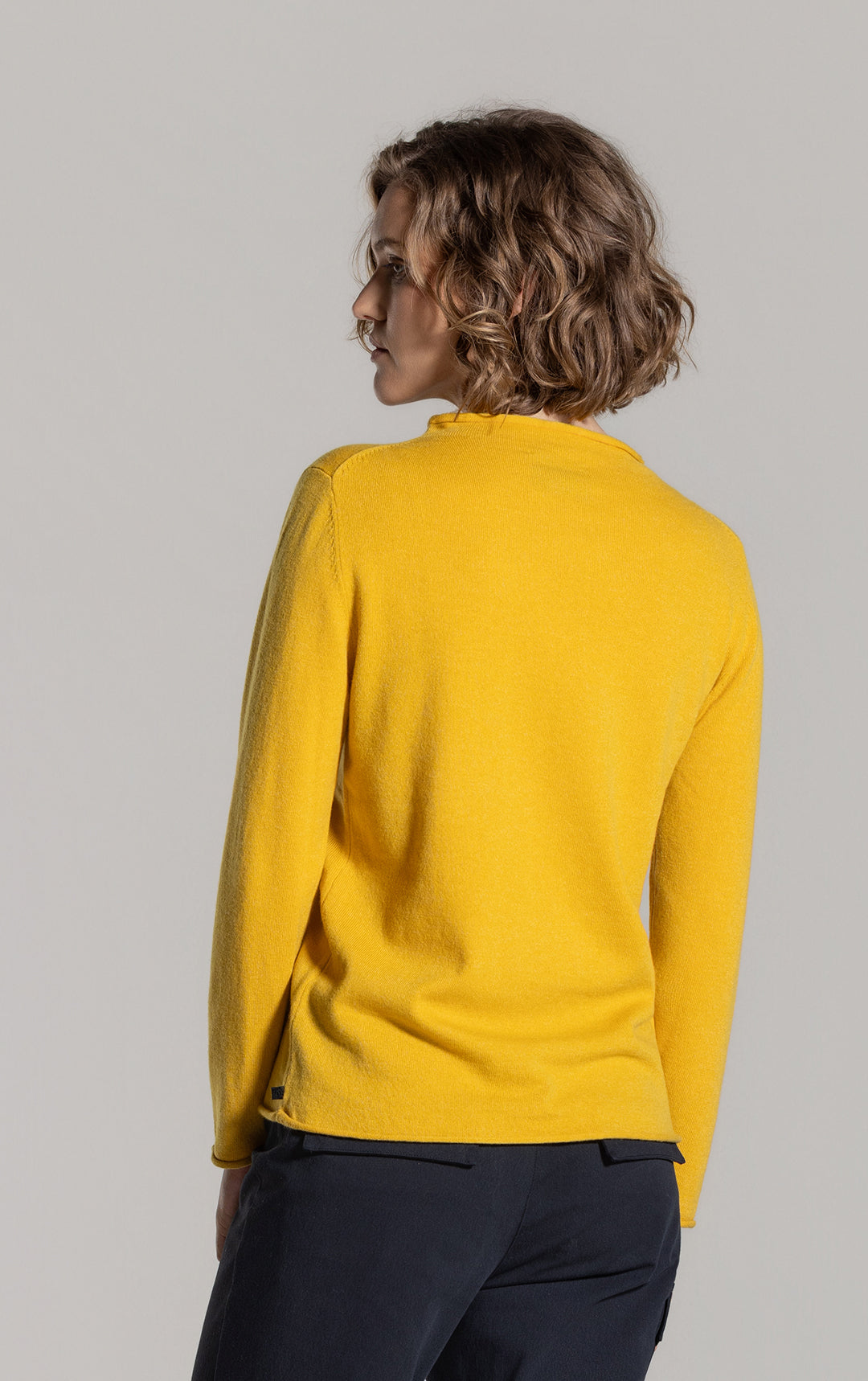 12GG BRUSHED MERINO FUNNEL NECK PULLOVER