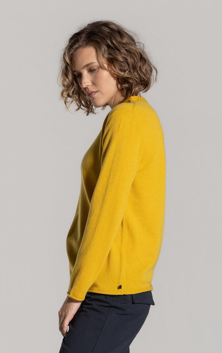 12GG BRUSHED MERINO FUNNEL NECK PULLOVER