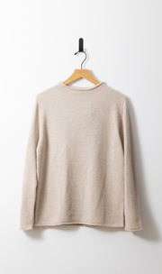 12GG BRUSHED MERINO FUNNEL NECK PULLOVER