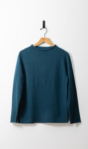 12GG BRUSHED MERINO FUNNEL NECK PULLOVER