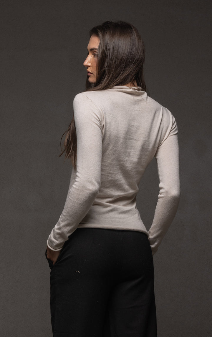 14GG COTTON SILK TURTLENECK
