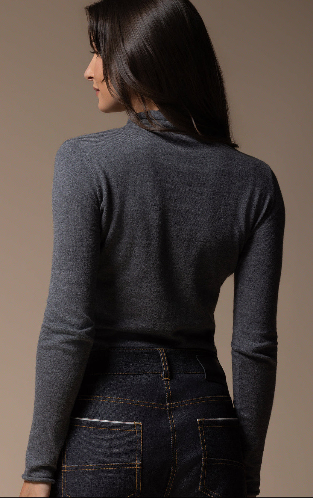 14GG COTTON SILK TURTLENECK