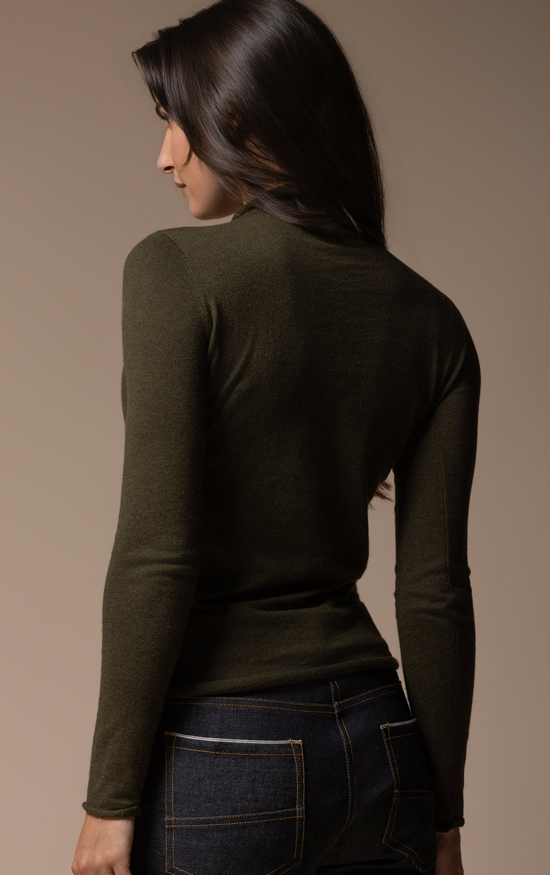 14GG COTTON SILK TURTLENECK