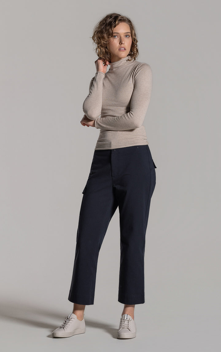 14GG COTTON SILK TURTLENECK