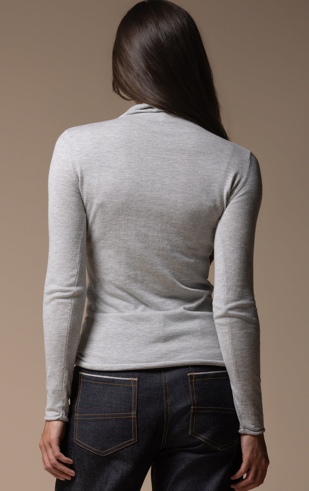 14GG COTTON SILK TURTLENECK