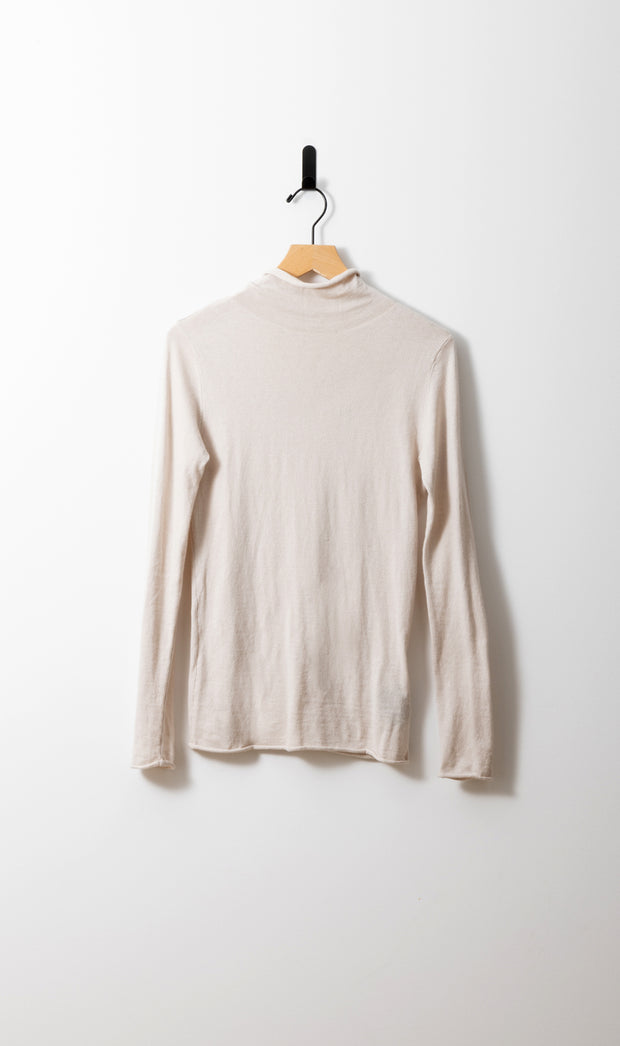 14GG COTTON SILK TURTLENECK