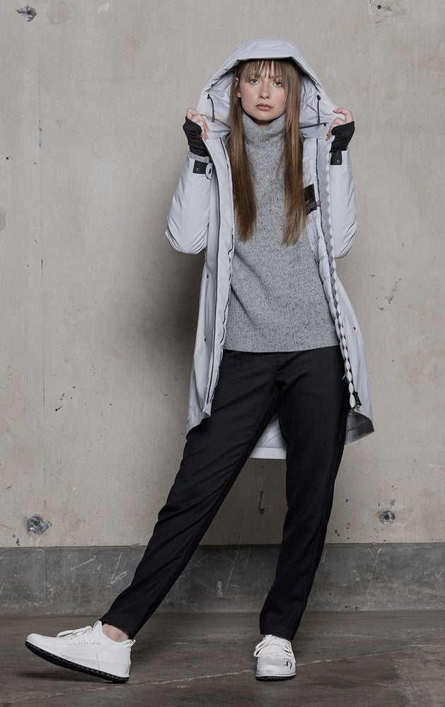 WOOL BLEND STRAIGHT LEG TROUSER - CLEARANCE