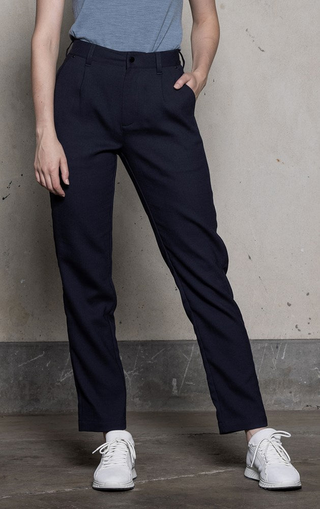 WOOL BLEND STRAIGHT LEG TROUSER - CLEARANCE