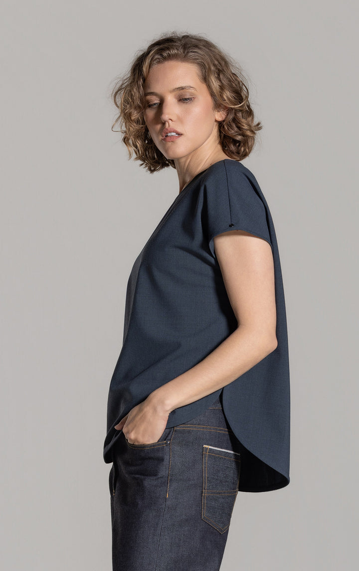 SUMMER WOOL DOLMAN TOP