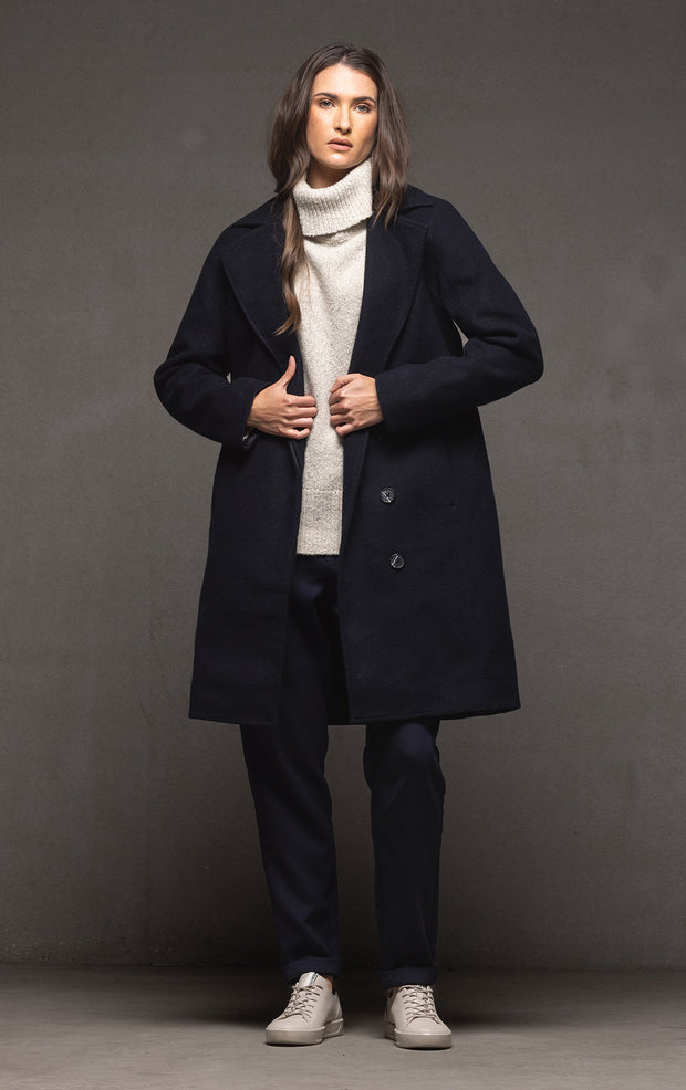 PERFORMANCE WOOL TAILORED COAT