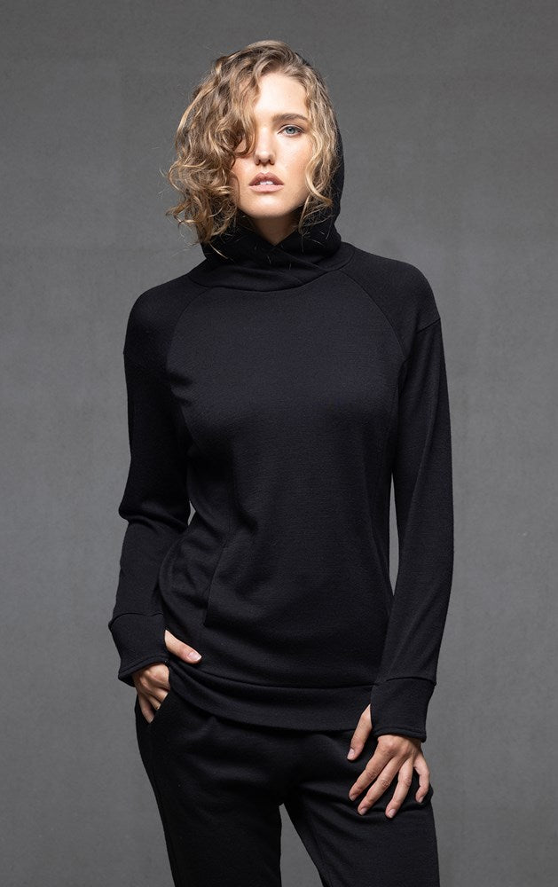 320GSM MERINO PULLOVER HOODY