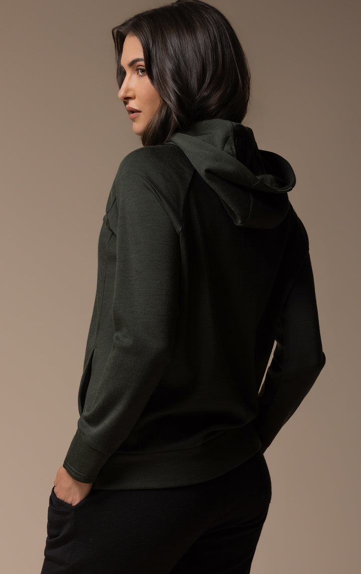 320GSM MERINO PULLOVER HOODY