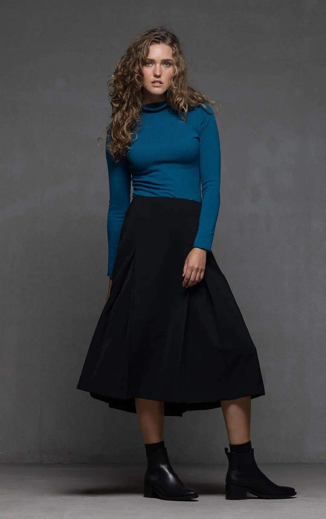 Wool Blend Box Pleat Skirt: Timeless and Chic – Alchemy Equipment NZ