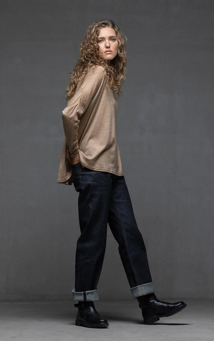 180GSM MERINO MOCKNECK TOP 0
