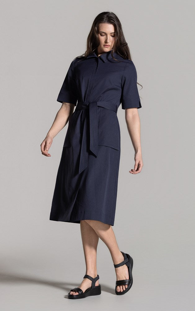 PERFORMANCE TWILL SHIRT DRESS - CLEARANCE
