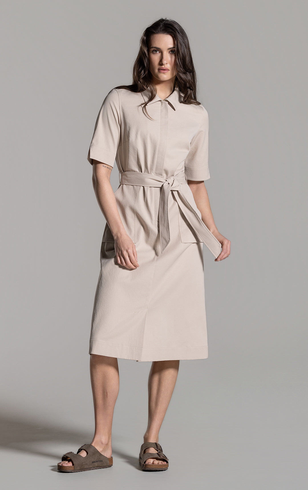 PERFORMANCE TWILL SHIRT DRESS