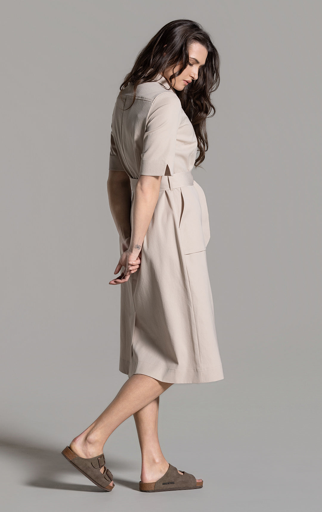 PERFORMANCE TWILL SHIRT DRESS