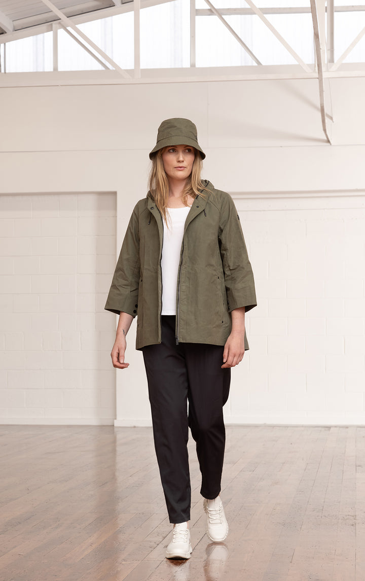 WAXED COTTON SWING SHELL - CLEARANCE